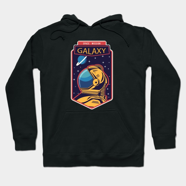 Space Mission Galaxy Hoodie by MaiKStore